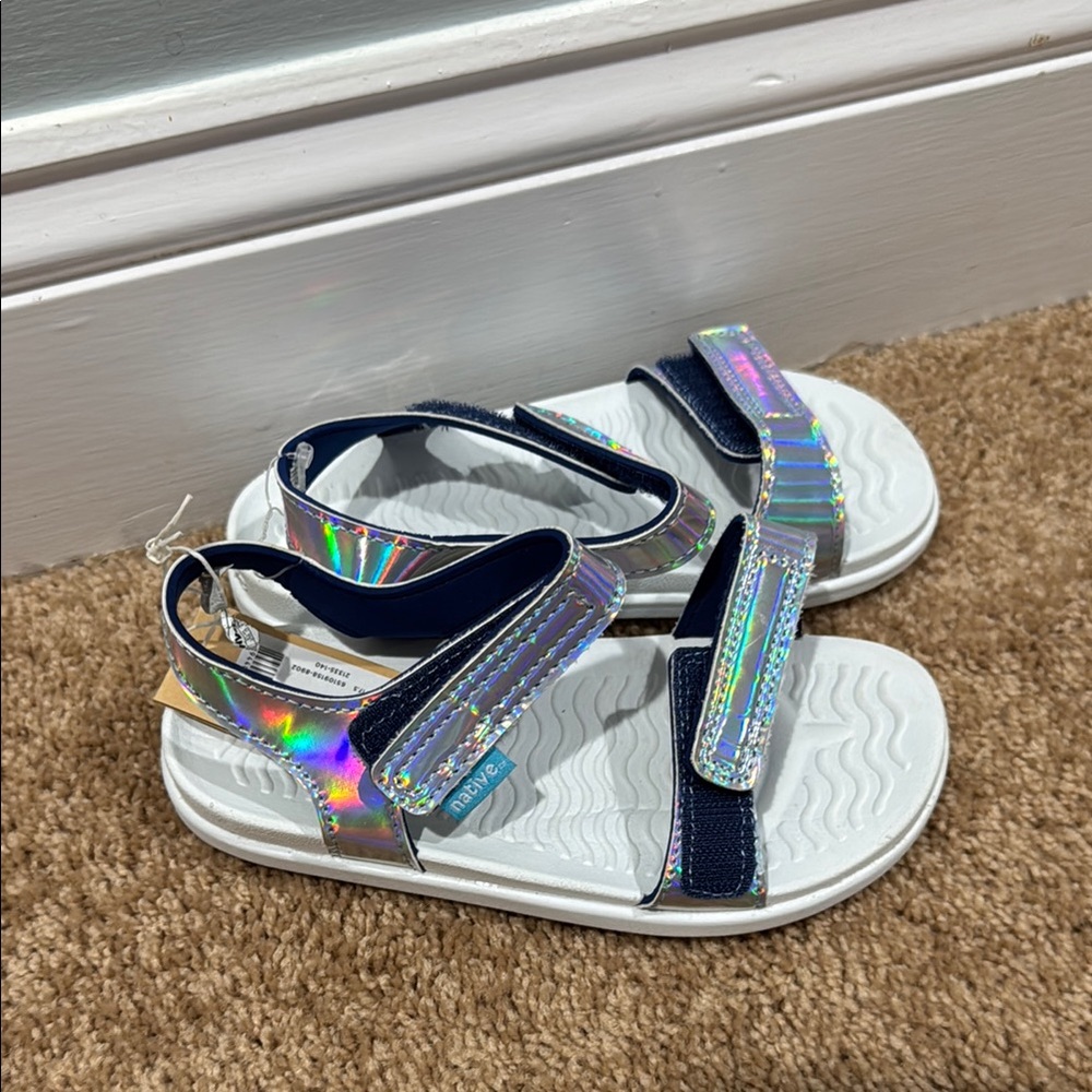 Holographic Kids Sandals